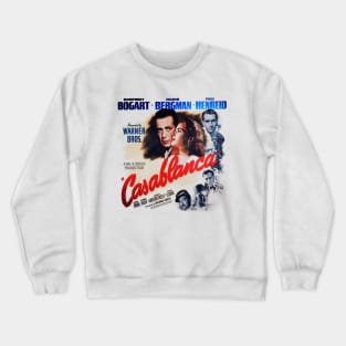 Casablanca movie poster Crewneck Sweatshirt